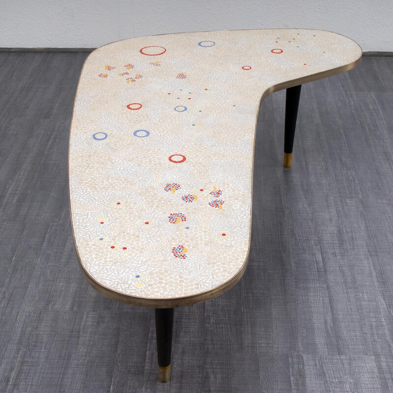 Coffee table "Boomerang" mosaic - 1950s