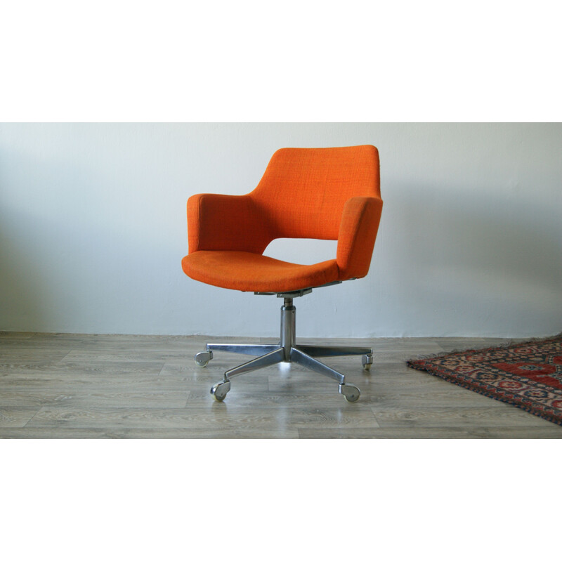 Mid-century orange office chair by Wilde&Spieth, 1960s