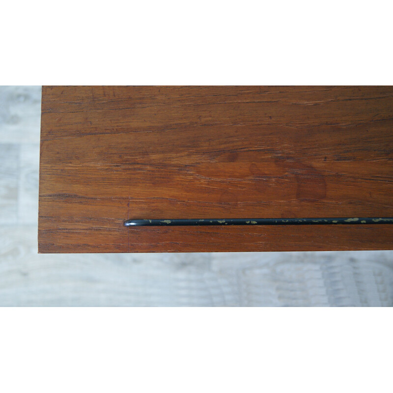 Mid-century minimalist teak bar trolley, 1950s