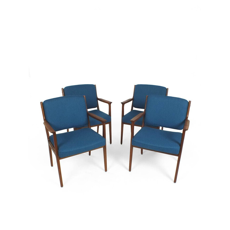 Set di 4 sedie da pranzo vintage di Karl Erik Ekselius per J.O. Carlsson, 1950