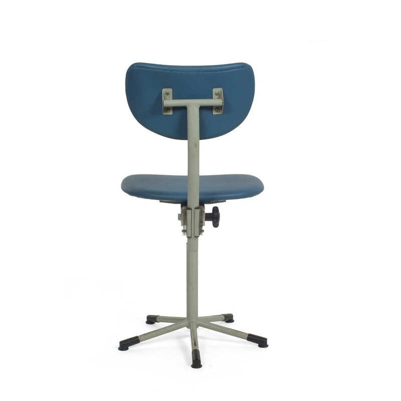 Mid-century adjustable desk chair by Toon de Wit for Gebr. De Wit Schiedam