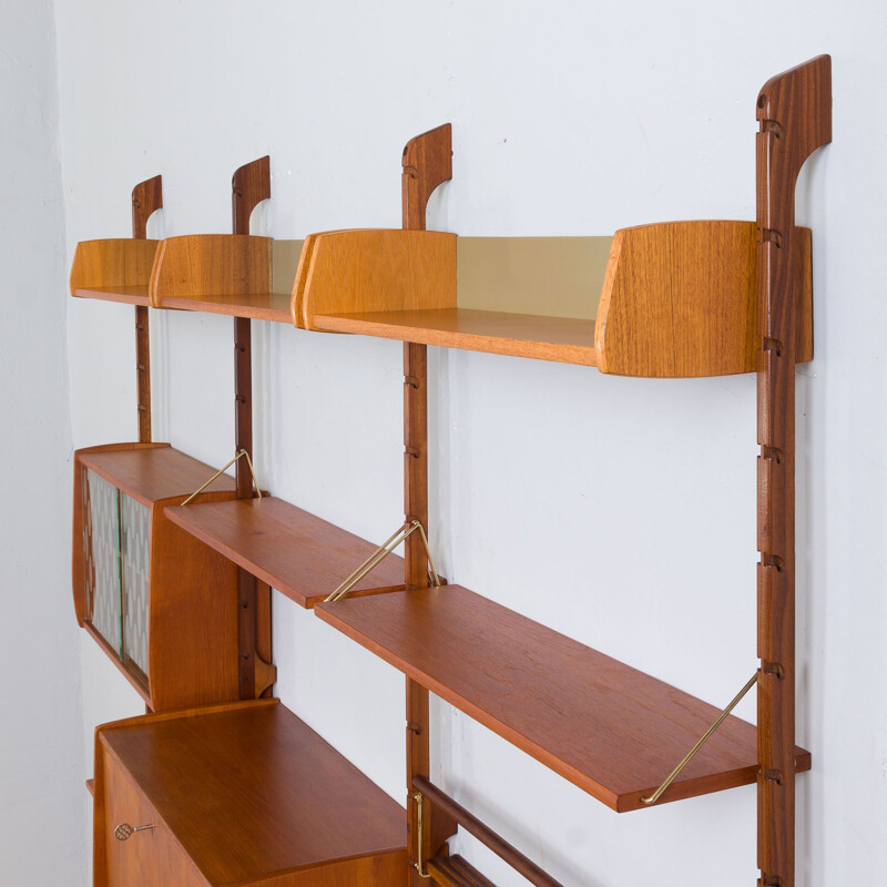 Vintage "Ergo" wall unit with secretary desk by John Texmon for Blindheim Møbelfabrikk, 1960s
