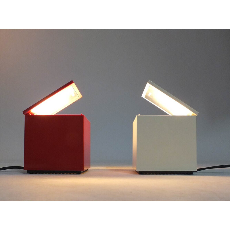 Vintage Cuboluce lamp by Franco Bettonica and Mario Melocchi for Cini & Nils, 1972s