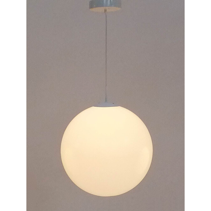 Vintage plastic pendant lamp, 1980