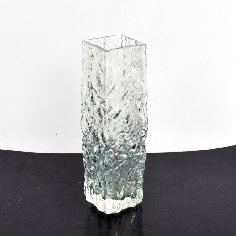Vintage glass vase by Ingrid Glashütte, Germany 1970s