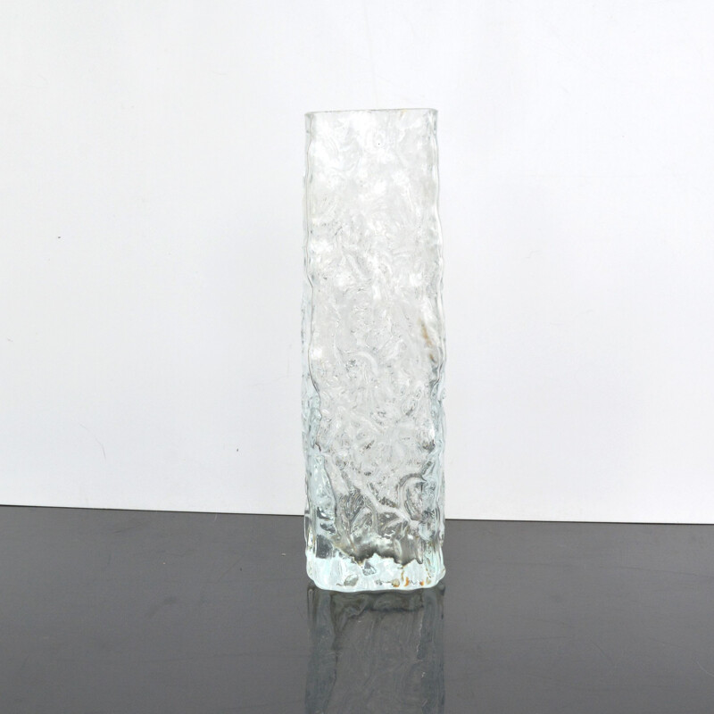 Vintage glass vase by Ingrid Glashütte, Germany 1970s