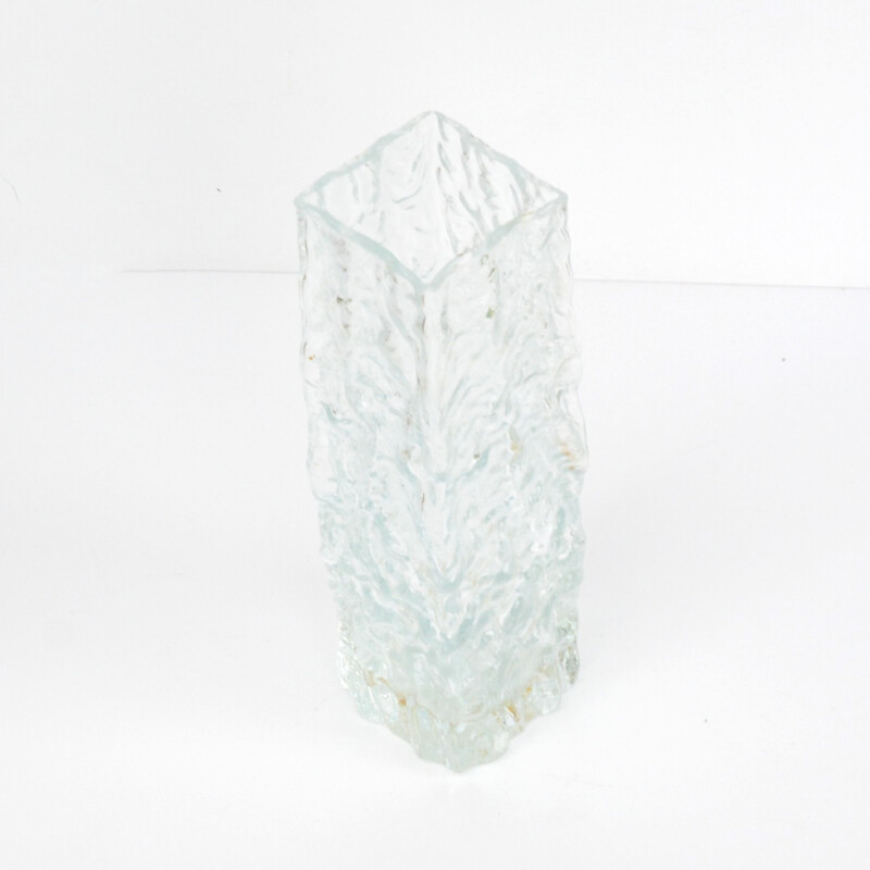 Vintage glass vase by Ingrid Glashütte, Germany 1970s