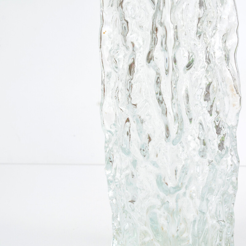 Vintage glass vase by Ingrid Glashütte, Germany 1970s