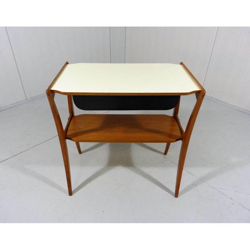 Mid-century teak side table with drawer, 1950s