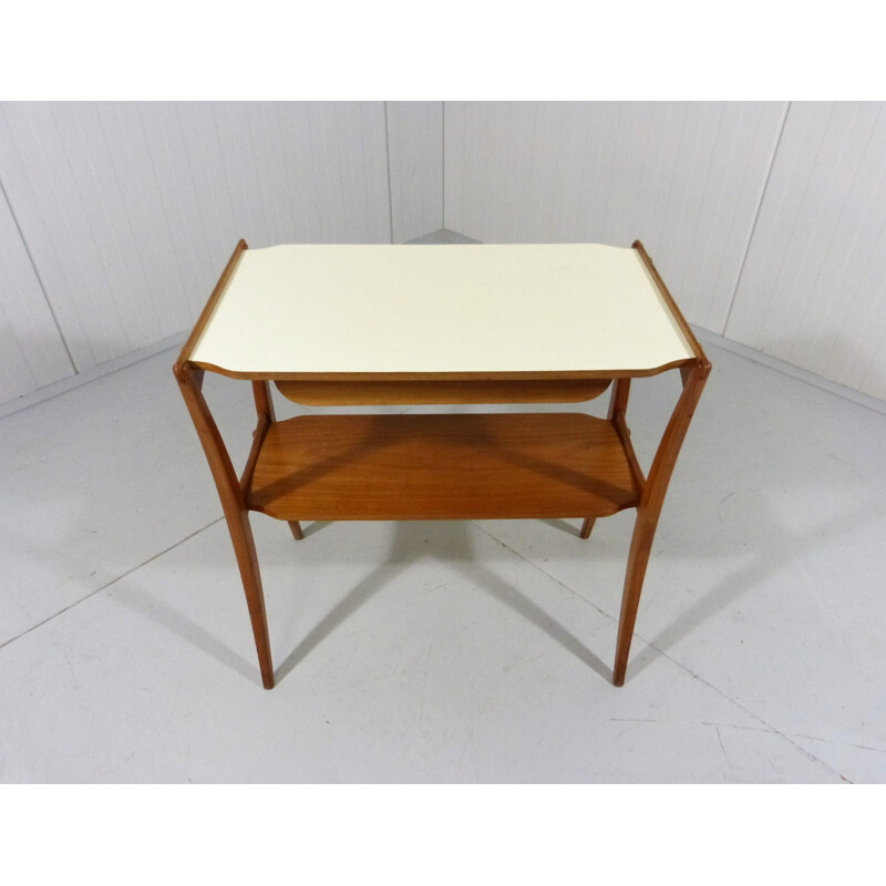 Mid-century teak side table with drawer, 1950s