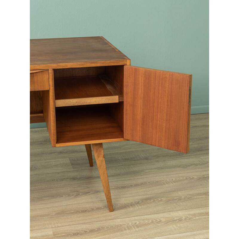 Walnut mid-century desk, 1950s