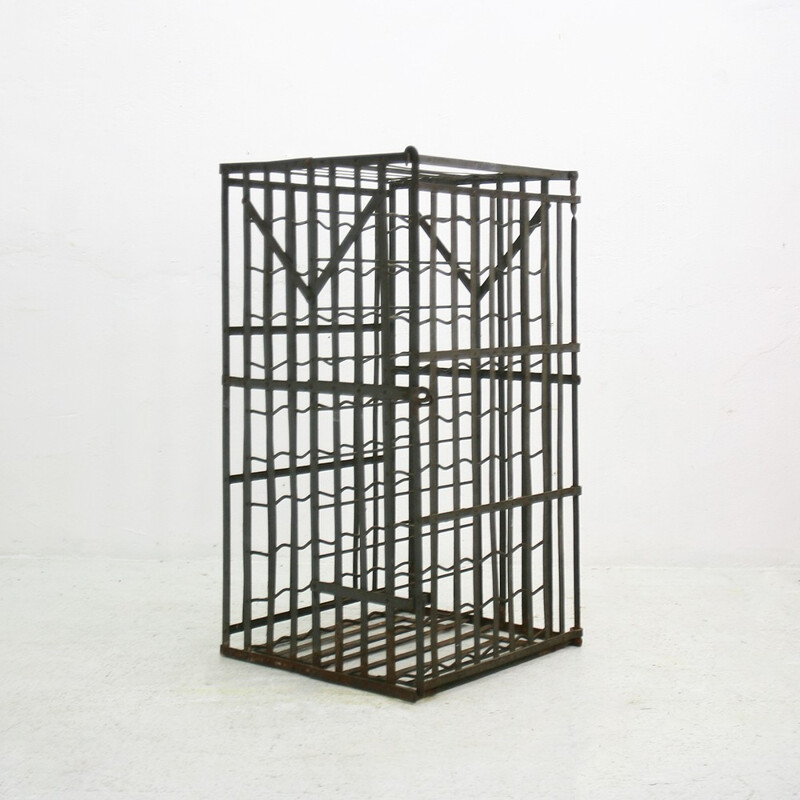 Mid-century industrial wine rack - 1930