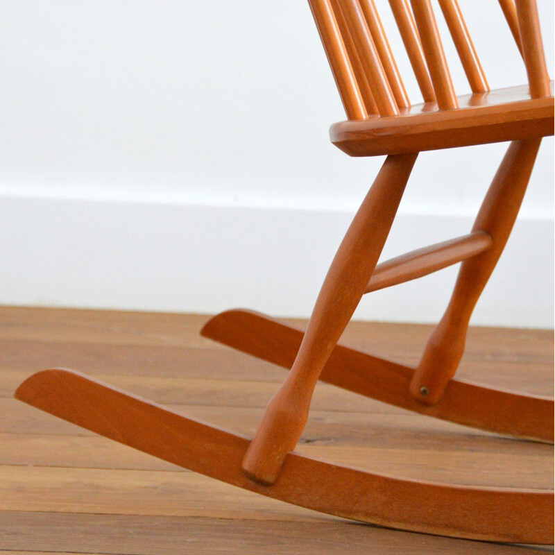 Grandessa Scandinavian vintage rocking chair by Lena Larsson, 1960