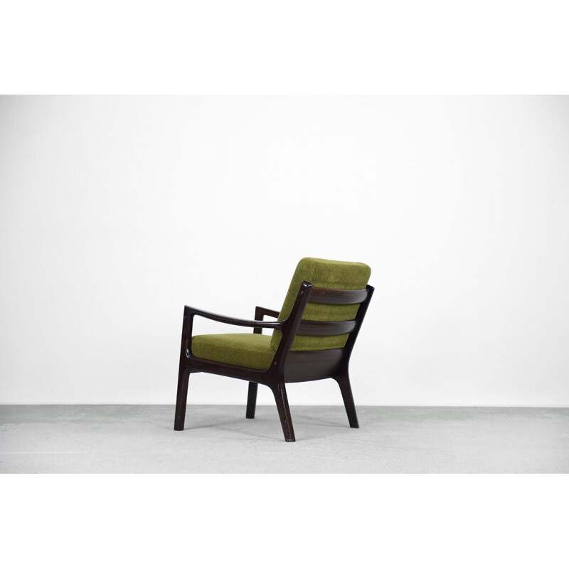 Canapé à 3 places et fauteuil sénateur vintage scandinave par Ole Wanscher pour Cado, 1960