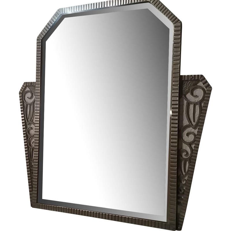 Vintage mirror in metal - 1930s