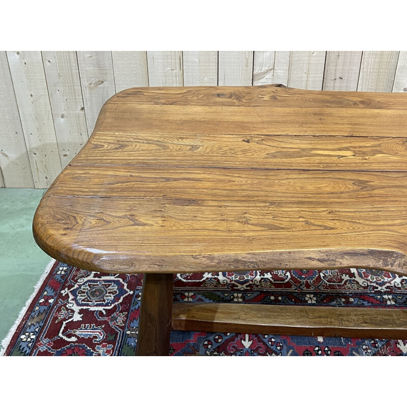 Vintage elm farm table, 1950