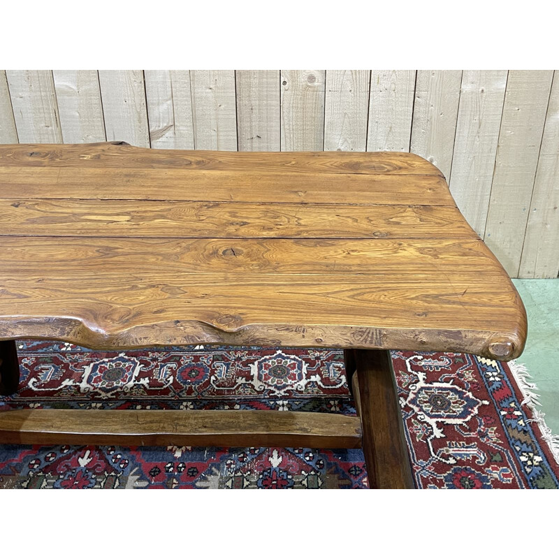 Vintage elm farm table, 1950