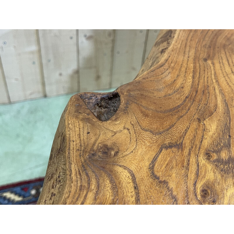 Vintage elm farm table, 1950