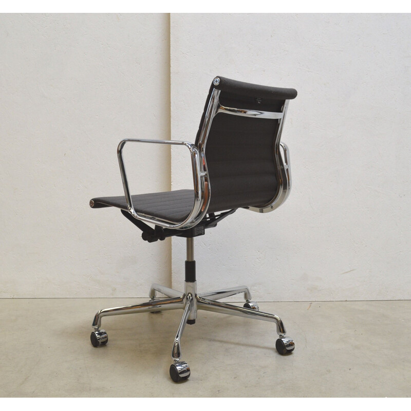 Vintage grey Hopsak office armchair by Charles Eames for Vitra