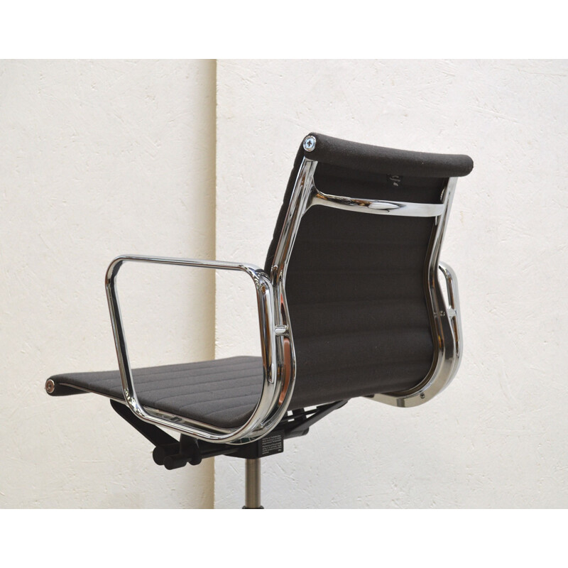 Vintage grey Hopsak office armchair by Charles Eames for Vitra