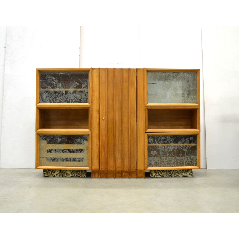 Custom vintage Octopus highboard by Osvaldo Borsani, 1940s