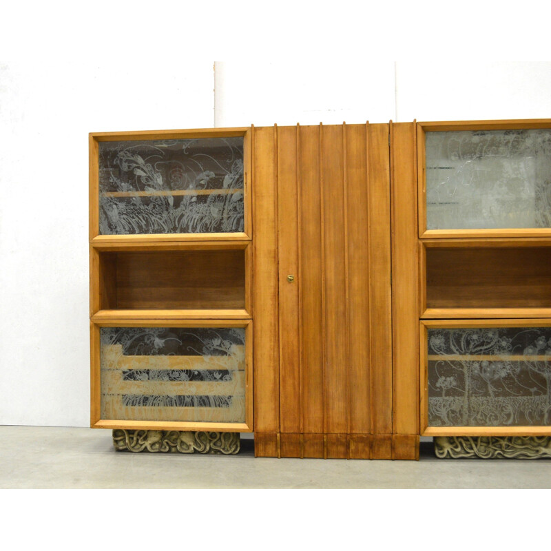 Custom vintage Octopus highboard by Osvaldo Borsani, 1940s