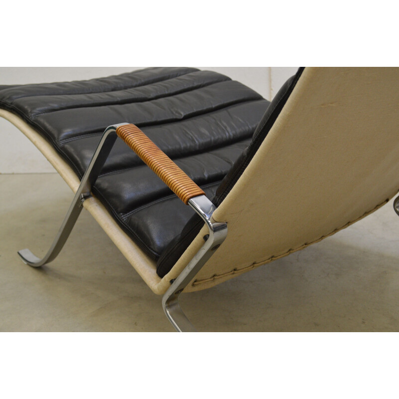 Vintage Grasshopper chaise longue by Jorgen Kastholm & Preben Fabricius for Kill International, 1960s