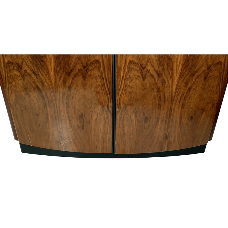 Art Deco vintage walnut cabinet by Jindřich Halabala for UP Závody, 1950s