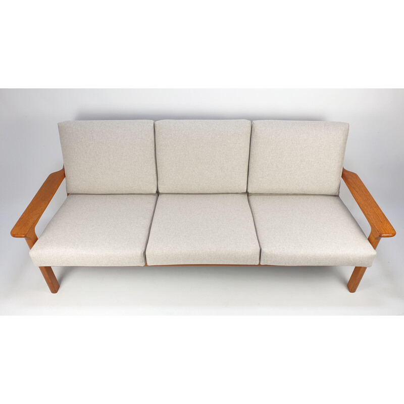 Vintage 3-Sitzer-Sofa aus Teakholz Juul Kristensen für Glostrup, 1970