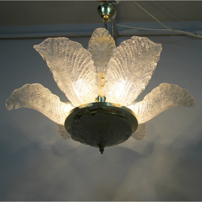 Pendant lamp in Murano glass - 1970s