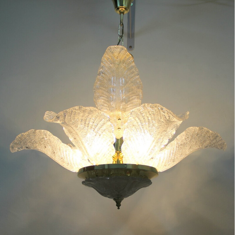 Pendant lamp in Murano glass - 1970s