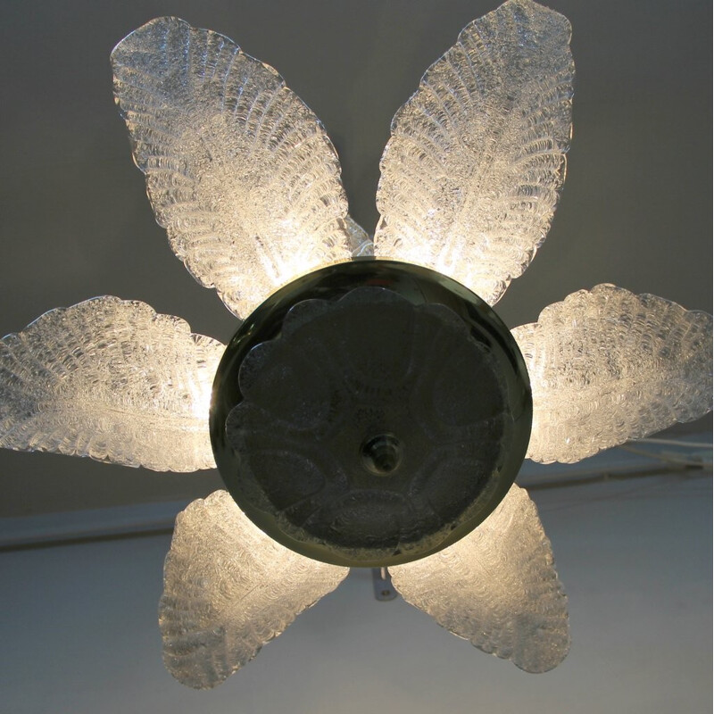 Pendant lamp in Murano glass - 1970s