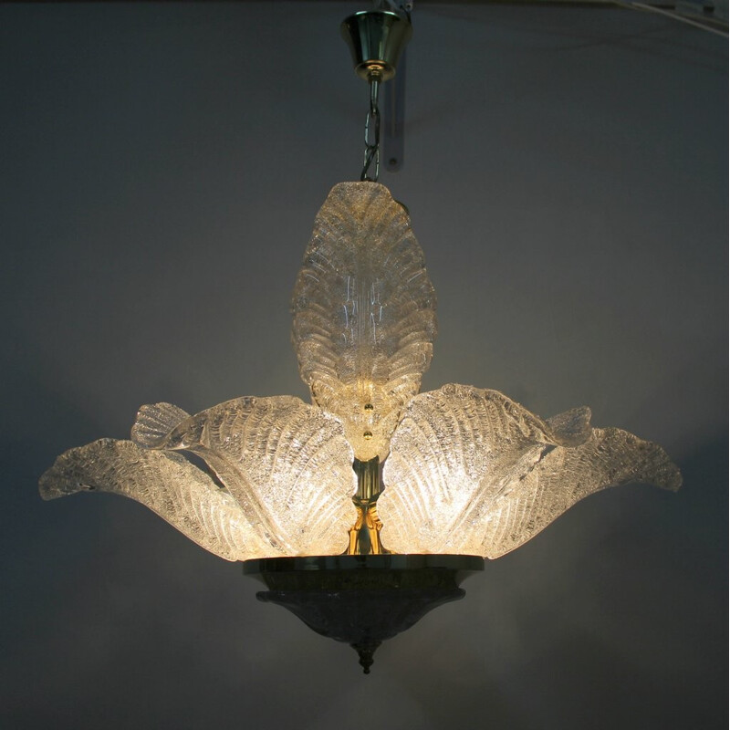 Pendant lamp in Murano glass - 1970s