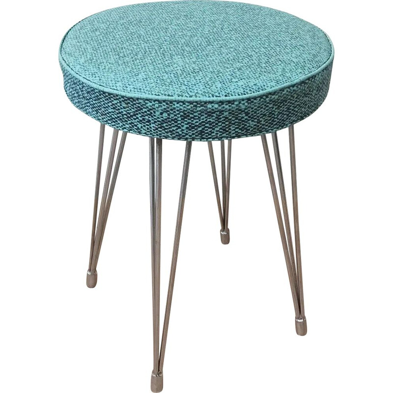 Vintage stool with Eiffel legs, 1950