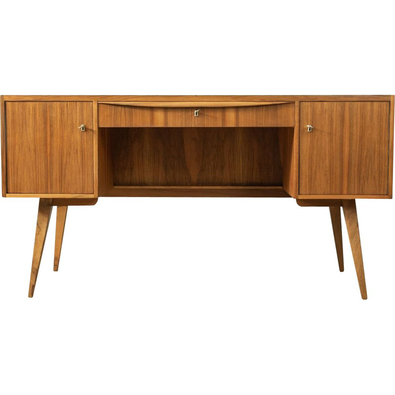 Walnut mid-century desk, 1950s