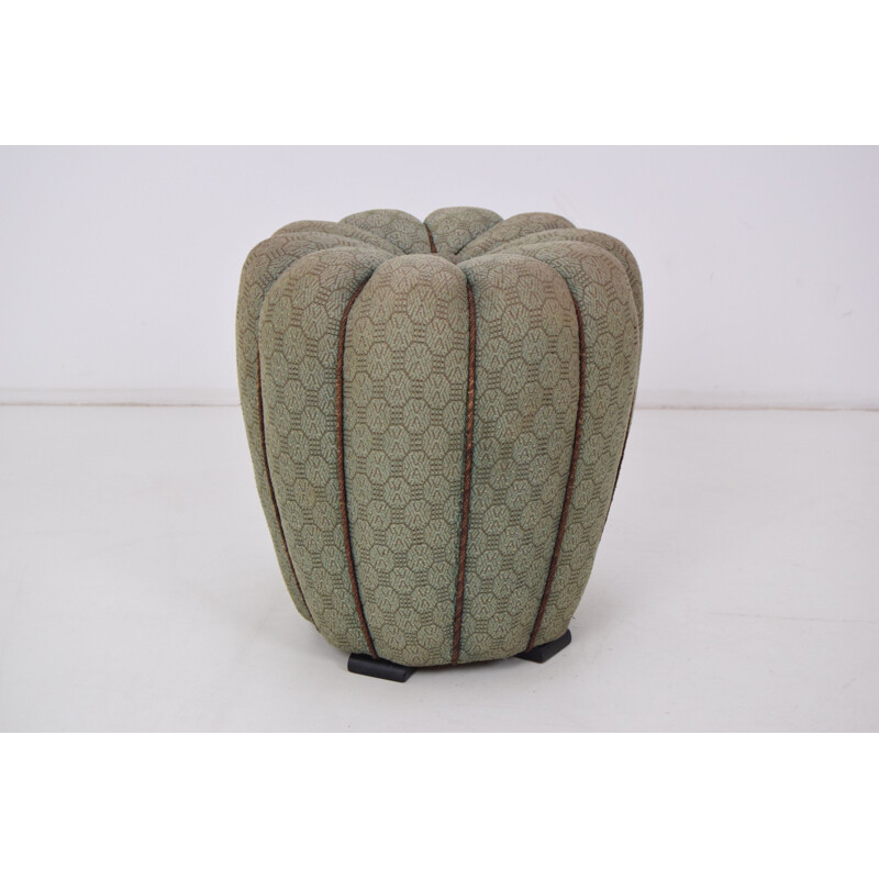 Mid-century Art deco Stool Footstool by Jindrich Halabala, 1930s