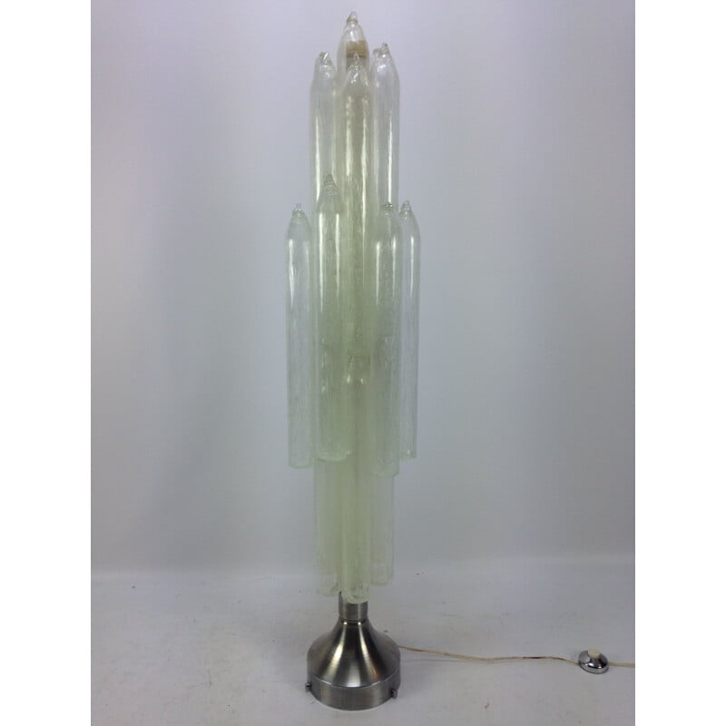 Vintage Italiaanse vloerlamp in Murano glas Mazzega van Carlo Nason, Italië 1960-1970