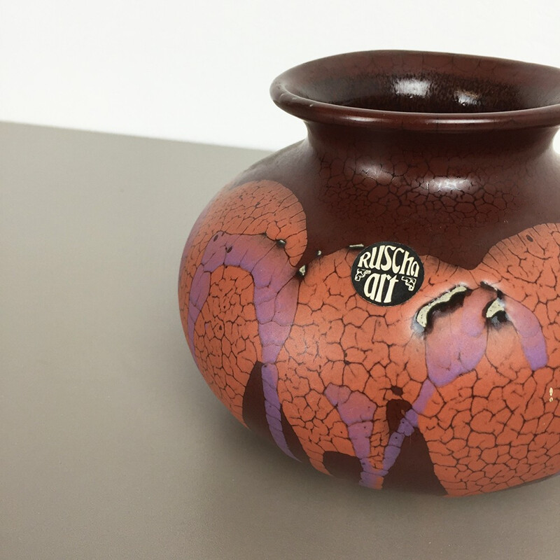 Vase Steuler Fat lava en céramique - 1970