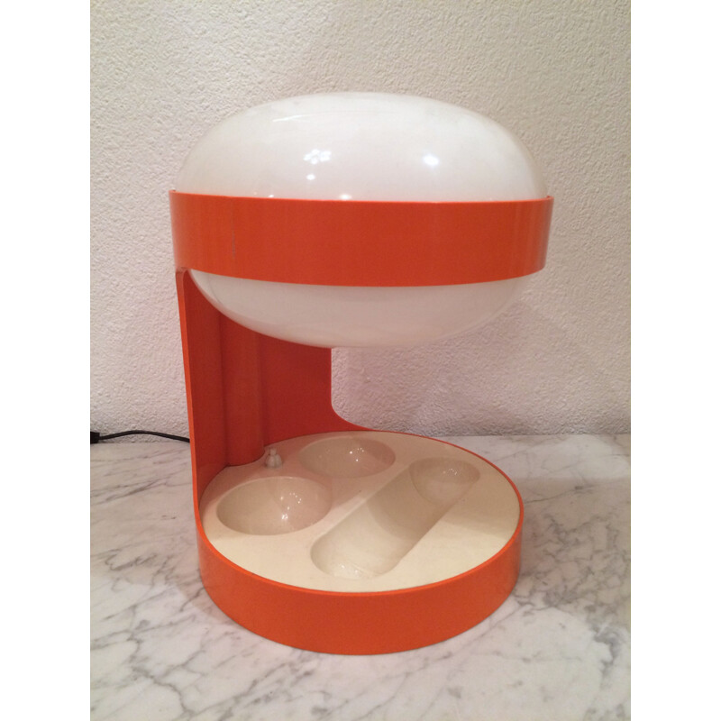 Lampe de table "KD29" Kartell en plastique orange, Joe COLOMBO - 1960
