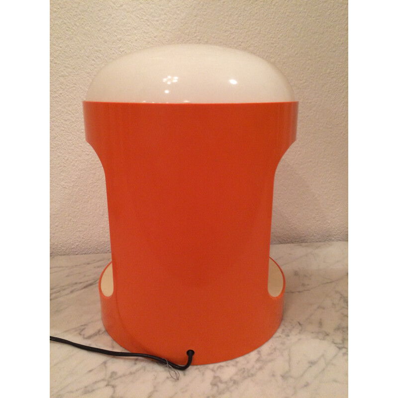 Kartell "KD29" table lamp in orange plastic, Joe COLOMBO - 1960s