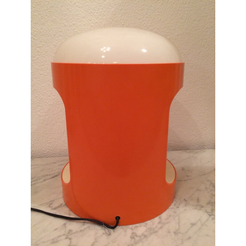 Lampe de table "KD29" Kartell en plastique orange, Joe COLOMBO - 1960