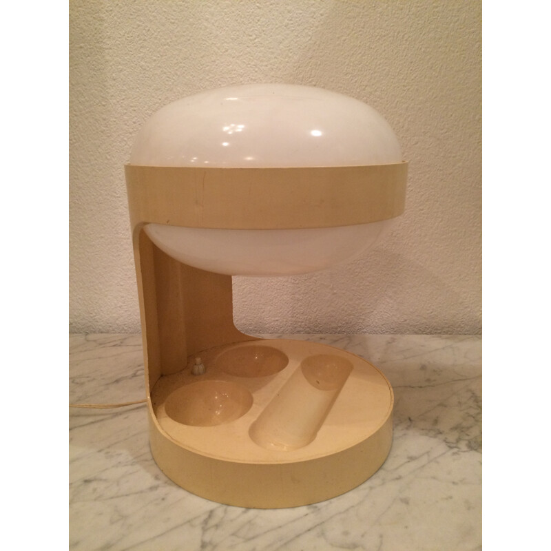Lampe de table "KD29" Kartell en plastique crème, Joe COLOMBO - 1960 