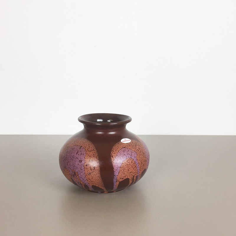 Steuler Fat lava vase in pottery - 1970s