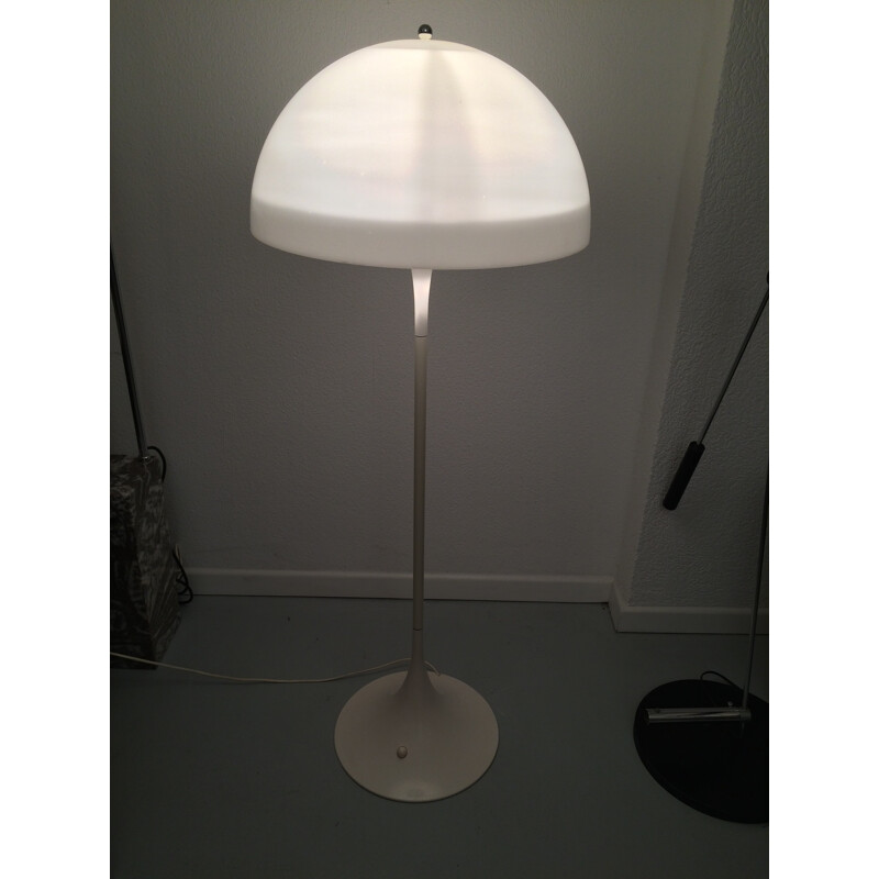 Lampadaire blanc "Panthella" Louis Poulsen en plastique, Verner PANTON - 1970 