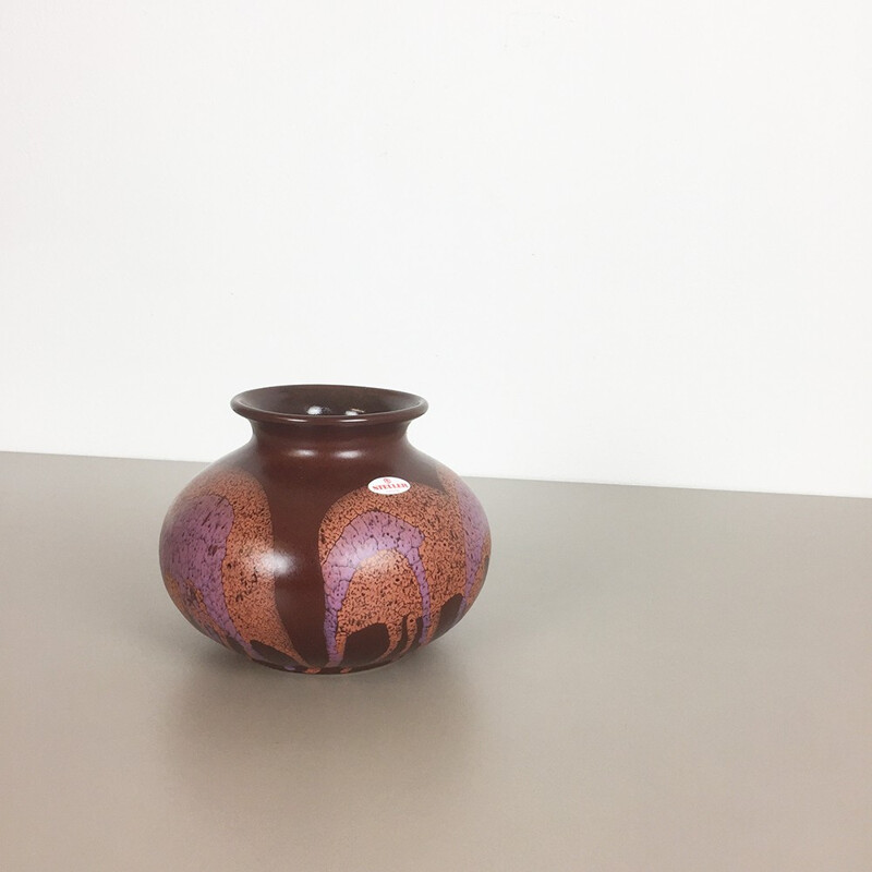 Steuler Fat lava vase in pottery - 1970s