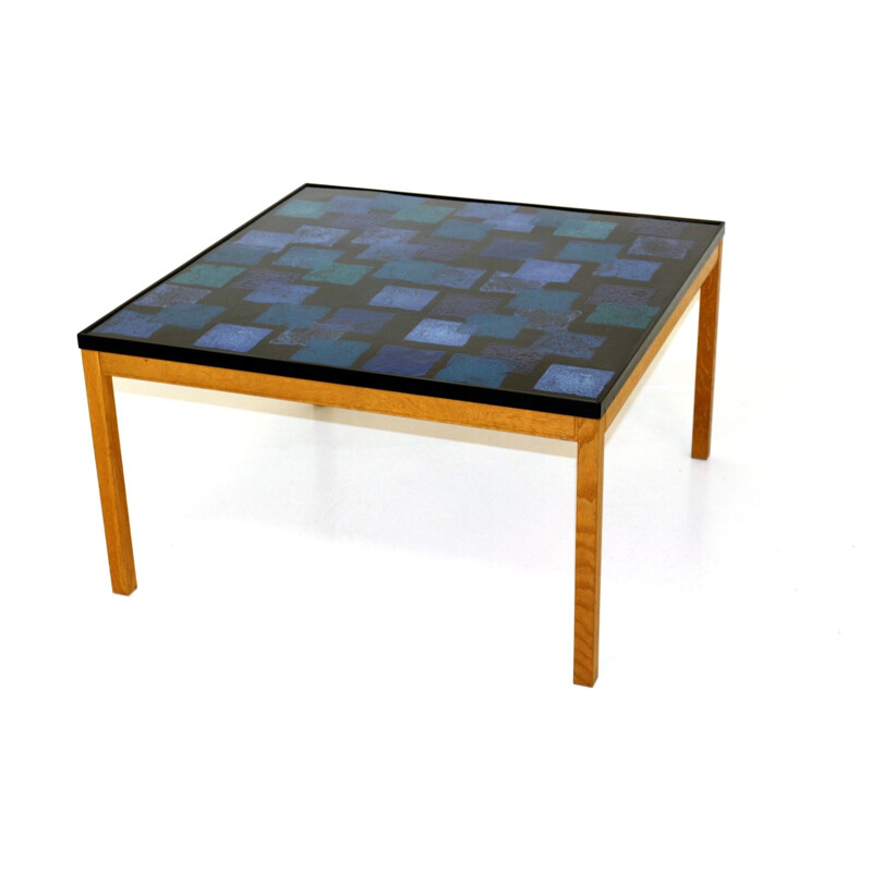 Vintage enamel table by Algot Törneman, Sweden 1960