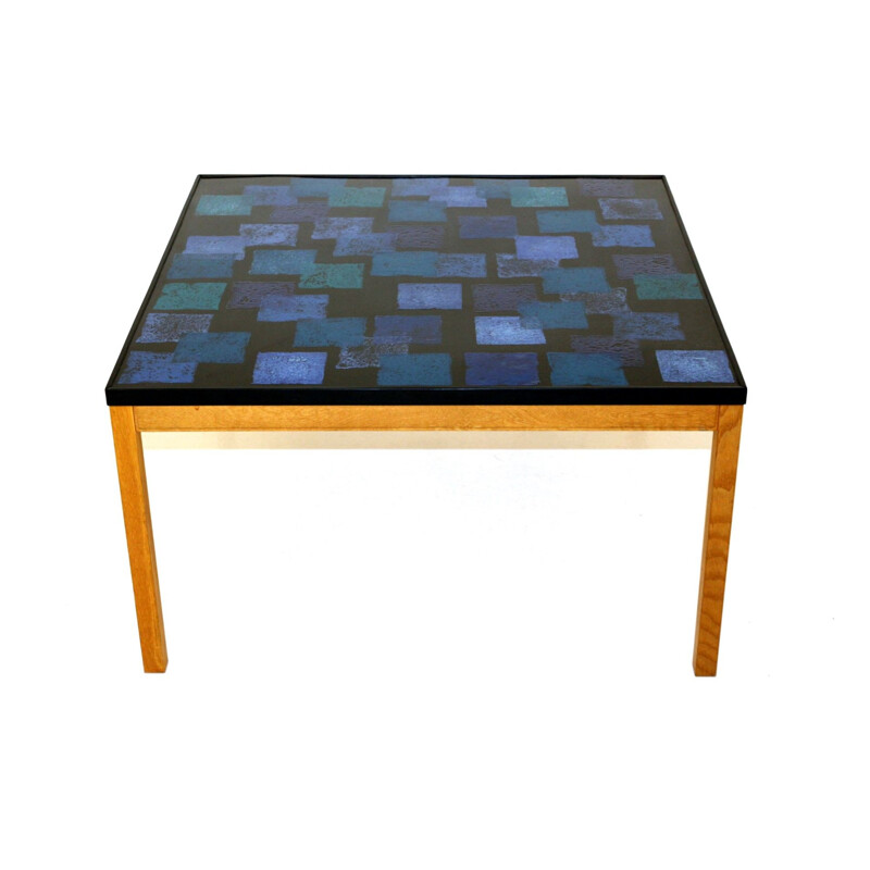 Vintage enamel table by Algot Törneman, Sweden 1960