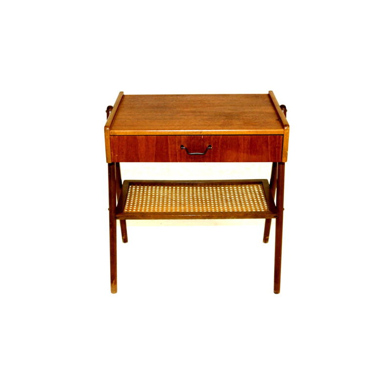 Mid century teak night stand, Sweden 1950