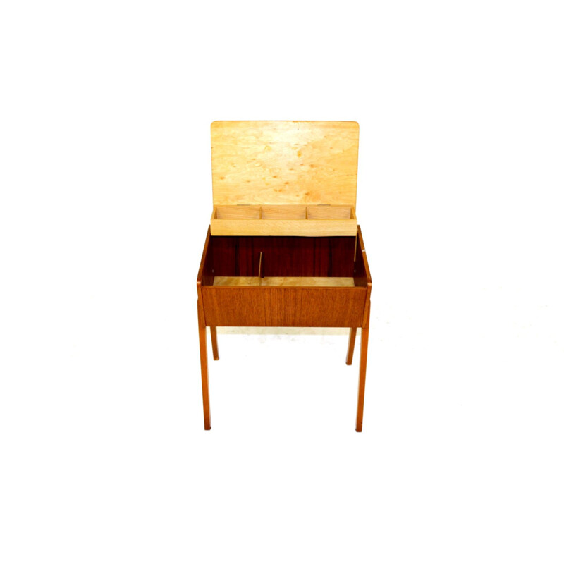 Vintage teak sewing box, Sweden 1960