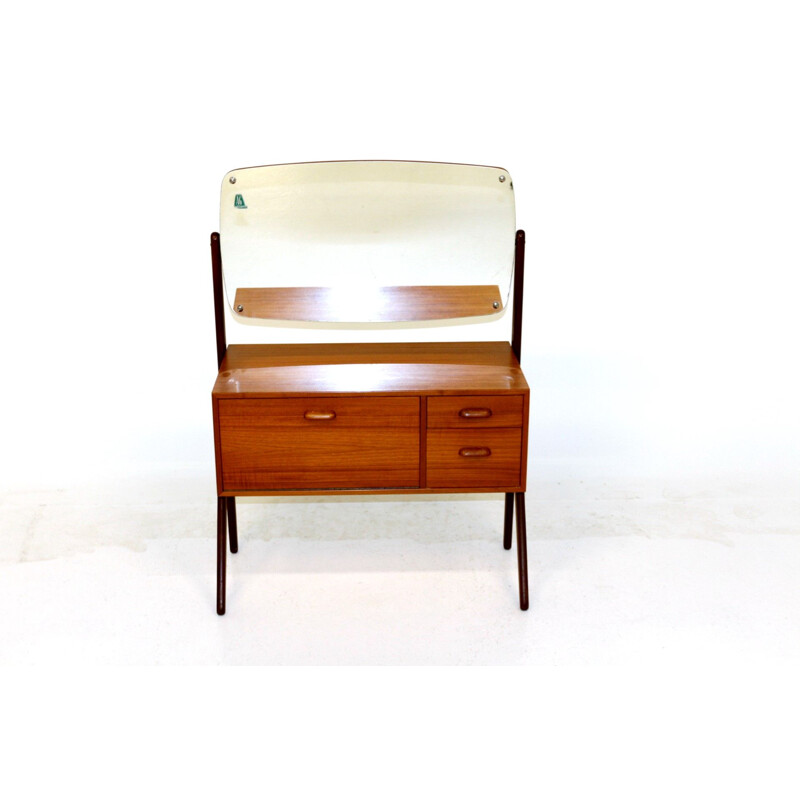 Vintage teak dressing table by Sigfred Omann, Denmark 1960